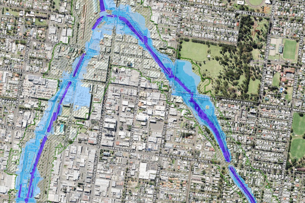 Toowoomba flood map